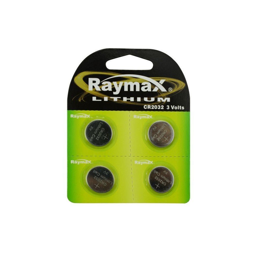 4 stk. Raymax Lithium Batteri CR2032, 3V - HjemTek