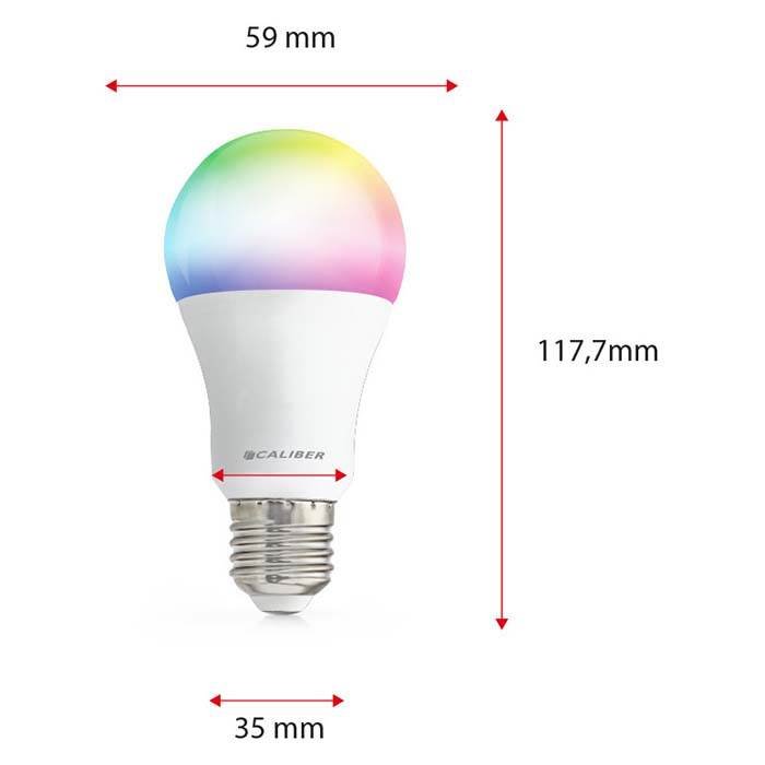 CALIBER E27 SMART HOME STARTERPACK LED-PÆRER HVID/MULTI - HjemTek