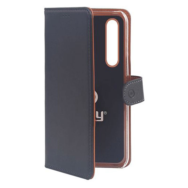 Celly Wally Huawei P30 Cover, Sort/Cognac - HjemTek