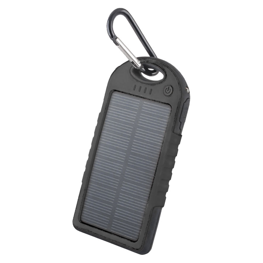 Forever 5000 mAh Solar Powerbank, Sort -  fra Forever - nu kun 169 kr. Hos HjemTek 