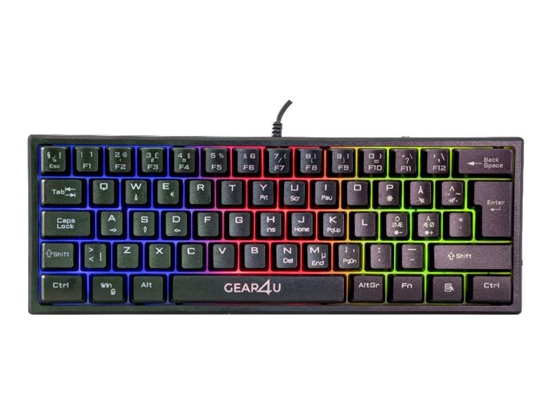 GEAR4U Mini Gaming Tastatur - 60% -  fra Gear4U - nu kun 199 kr. Hos HjemTek 