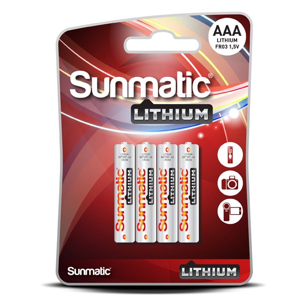 SUNMATIC LITHIUM BAT. AAA 1,5 V - HjemTek